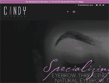 Tablet Screenshot of candybrowbar.com